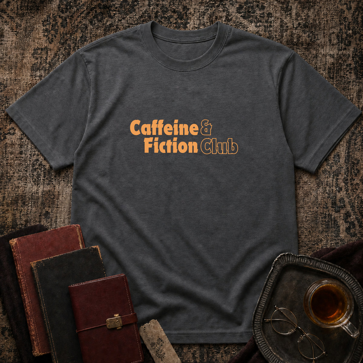 Caffaine & Fiction Club T-shirt