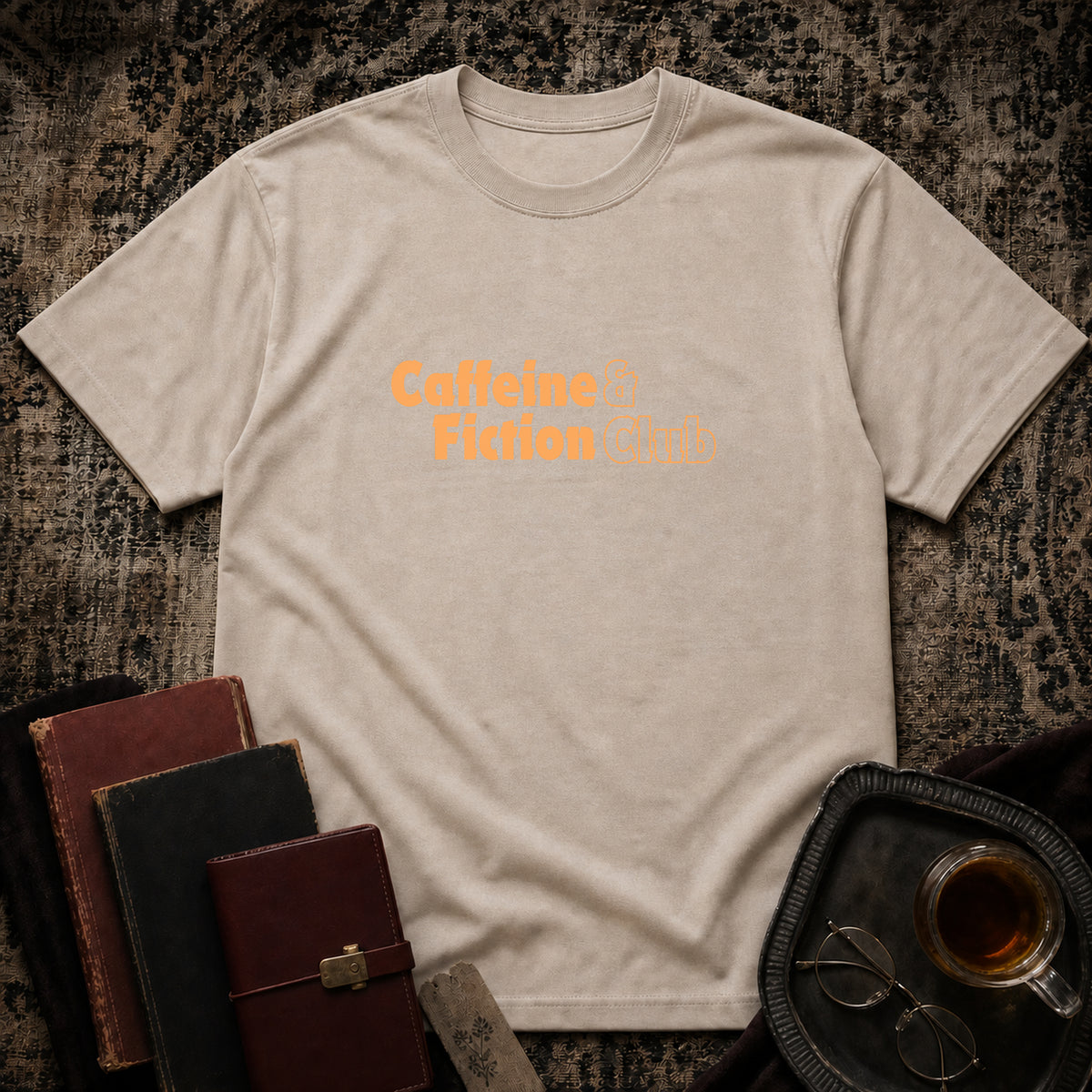 Caffaine & Fiction Club T-shirt