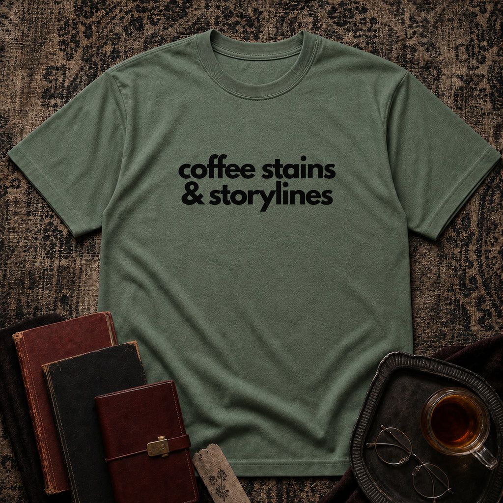Coffee stains & storylines T-shirt