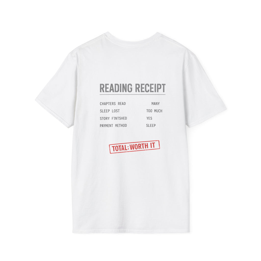 Reading Receipt Backprint T-shirt