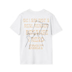I am not a real reader Backprint T-shirt