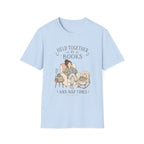 Held together by Books and Naps T-shirt