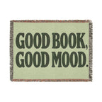 Good Book, Good Mood Blanket