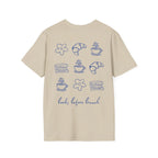 Books before Brunch Backprint T-shirt