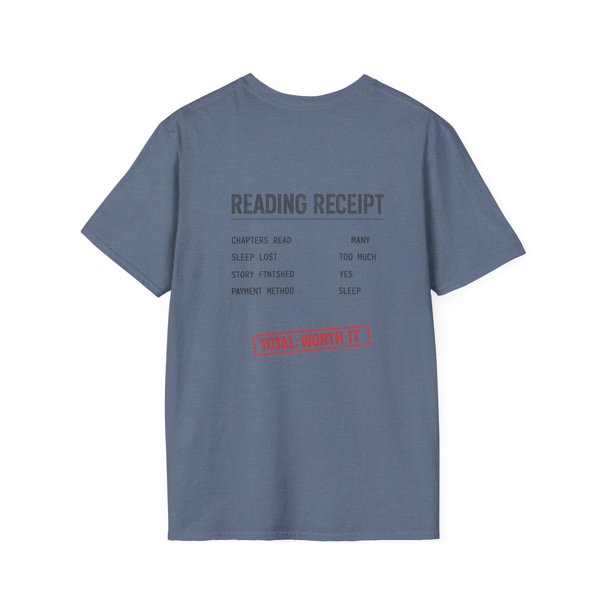 Reading Receipt Backprint T-shirt