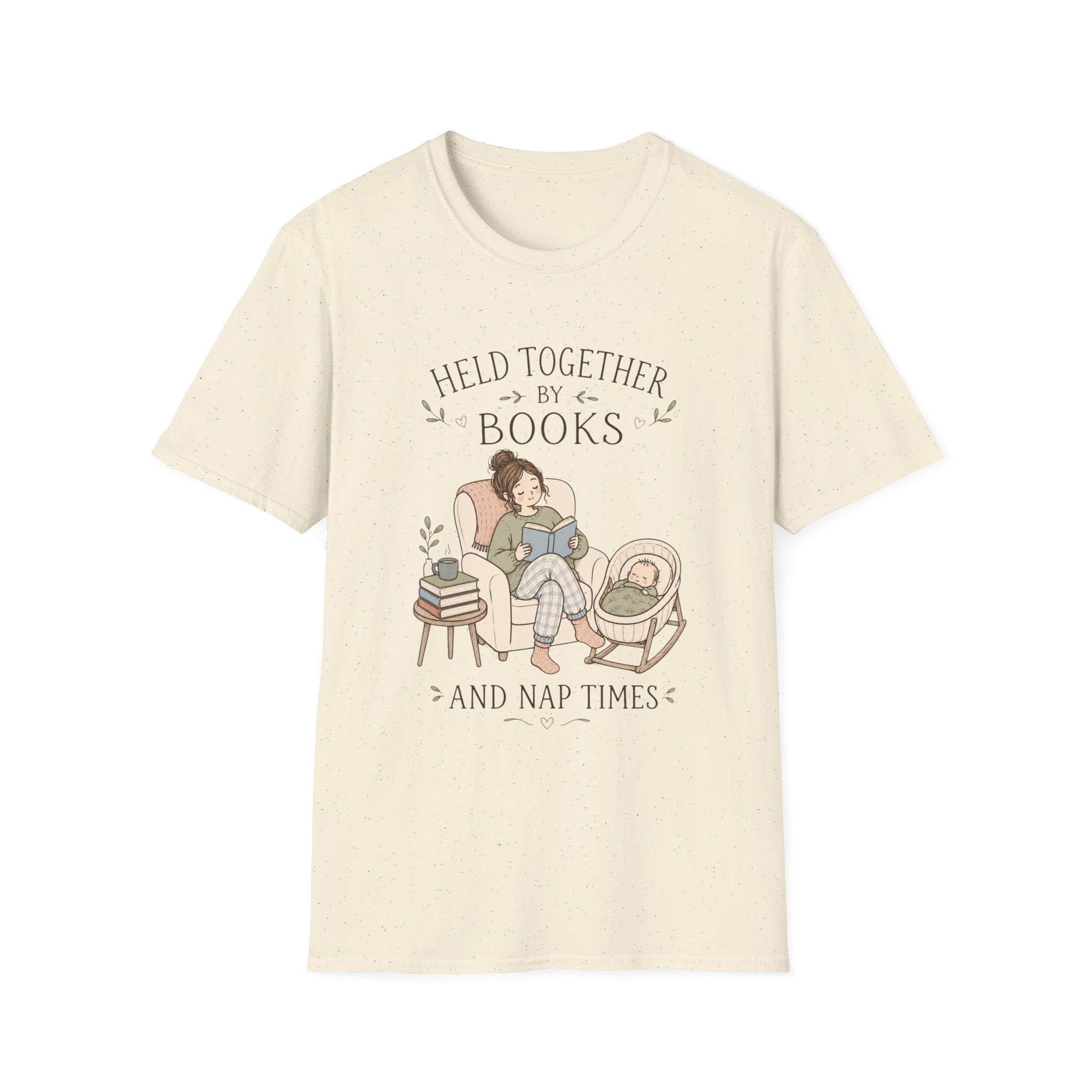 Held together by Books and Naps T-shirt