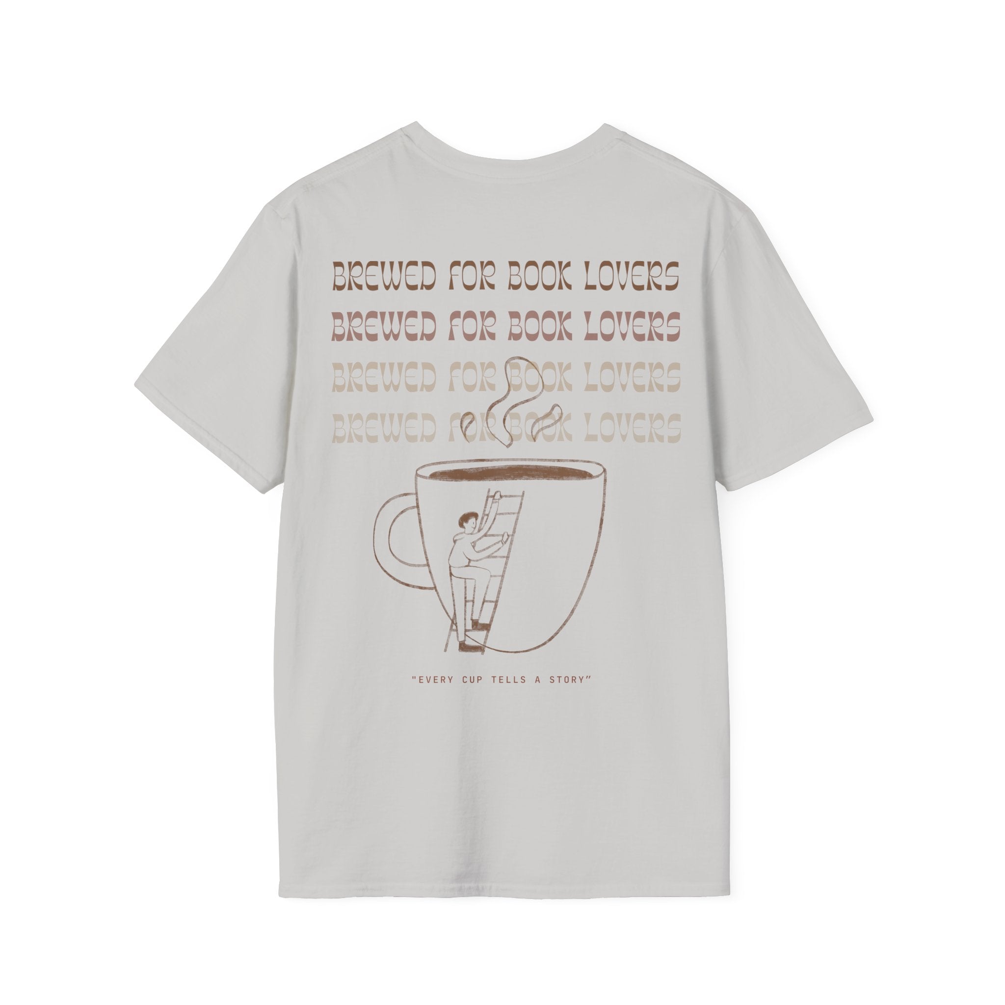 Brewed for Book Lovers Backprint T-shirt