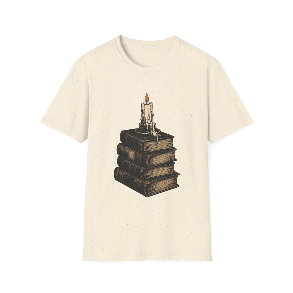 Candle on Books T-shirt