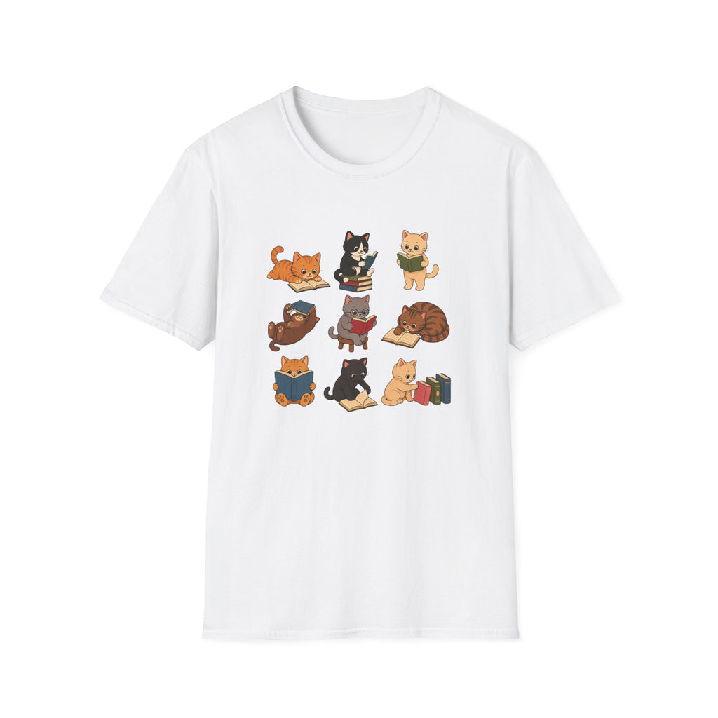Graphical Design: Reading Cat  T-shirt