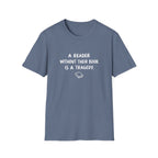 A reader without their book is a tragedy T-shirt