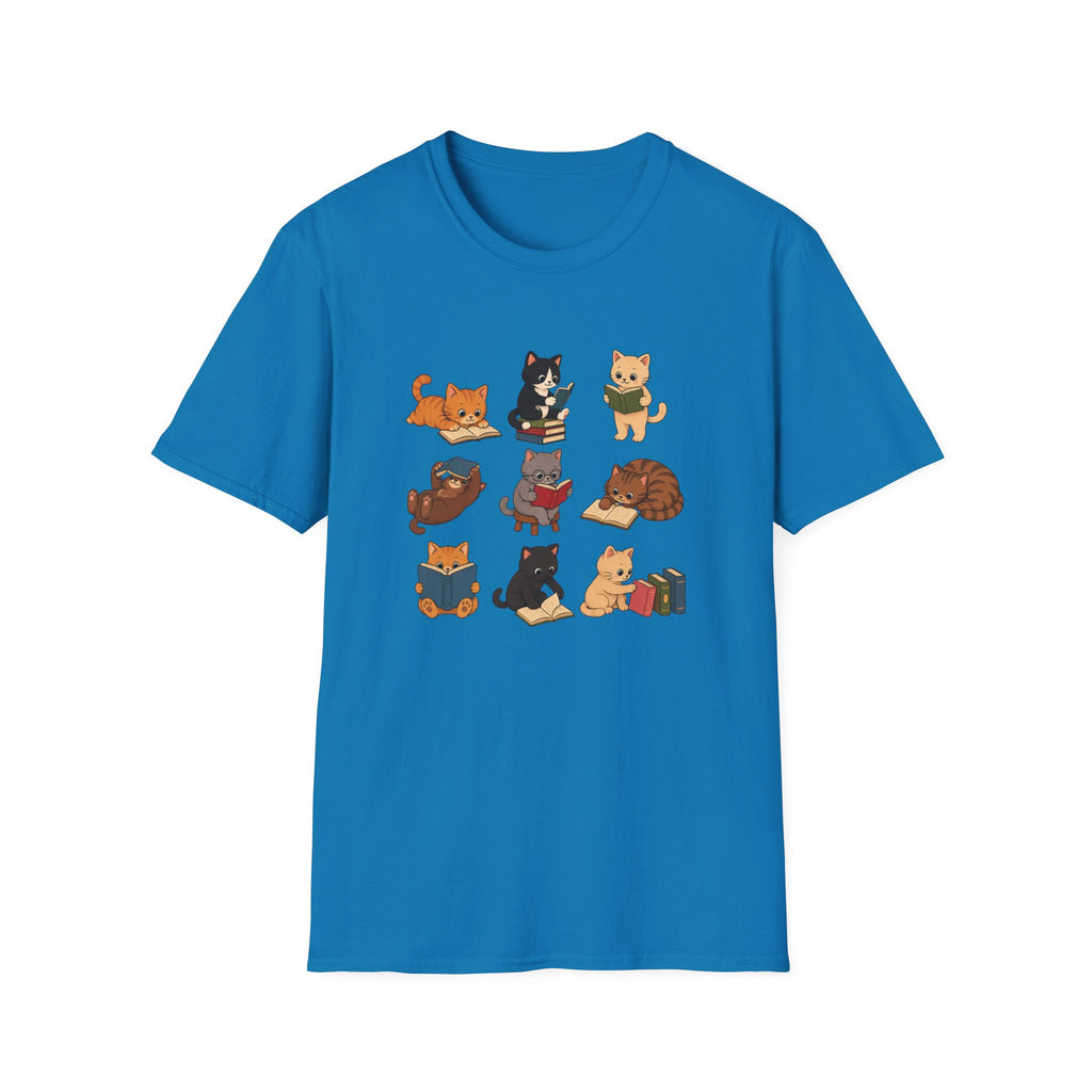 Graphical Design: Reading Cat  T-shirt