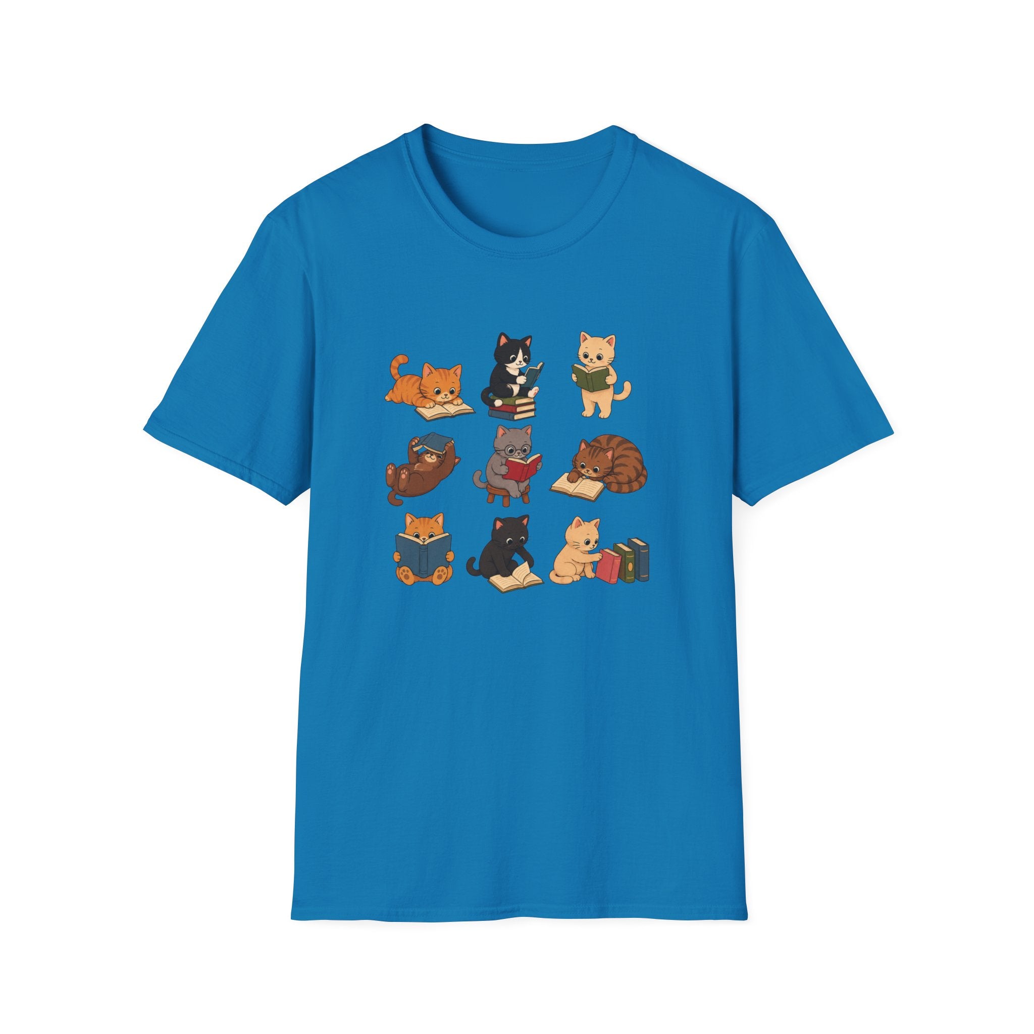 Graphical Design: Reading Cat  T-shirt