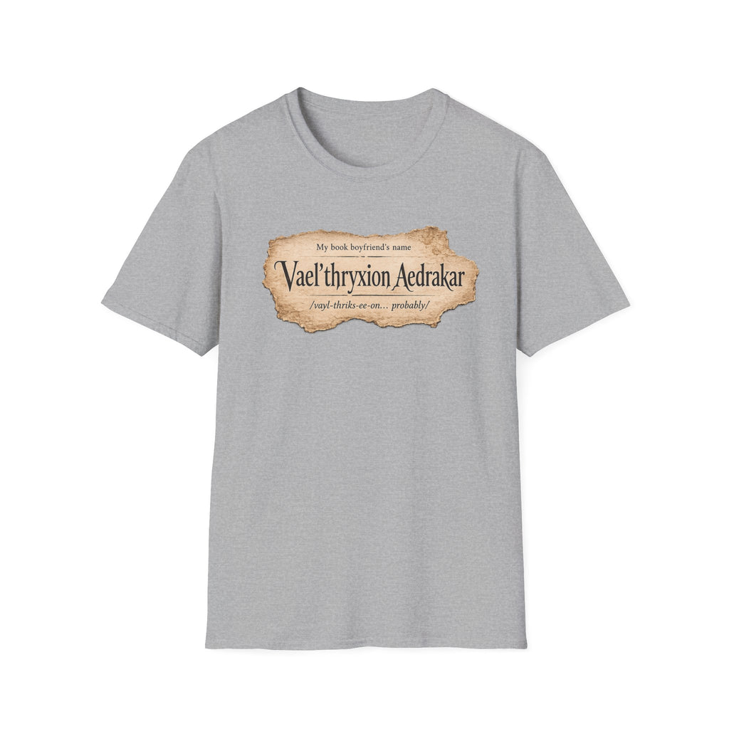 Book Boyfriends Name T-shirt