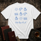 Books before Brunch Backprint T-shirt