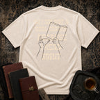 I am not a real reader Backprint T-shirt