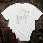 I am not a real reader Backprint T-shirt
