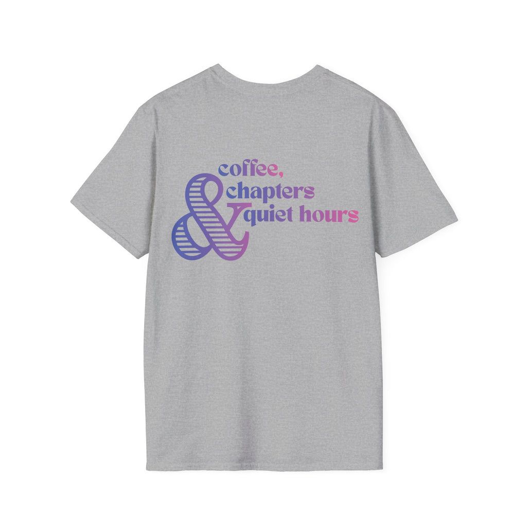 Coffee, Chapter & Quiet Backprint T-shirt