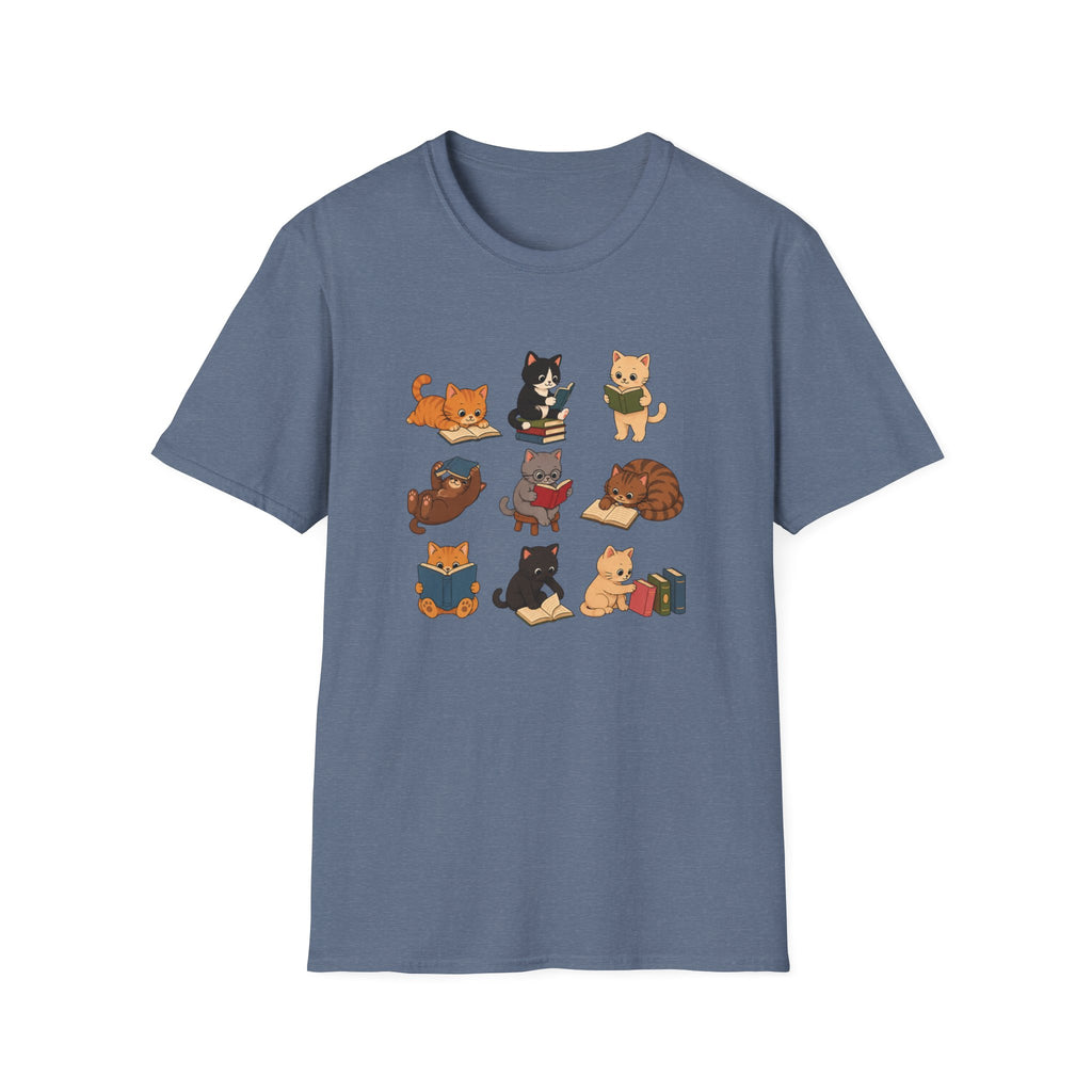 Graphical Design: Reading Cat  T-shirt