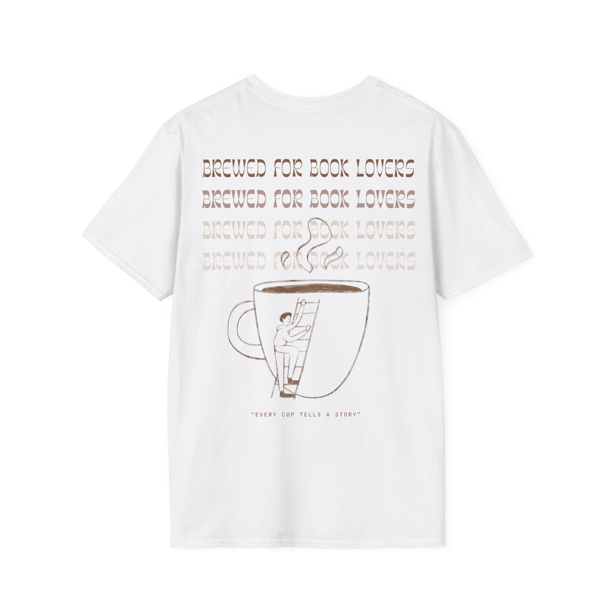 Brewed for Book Lovers Backprint T-shirt