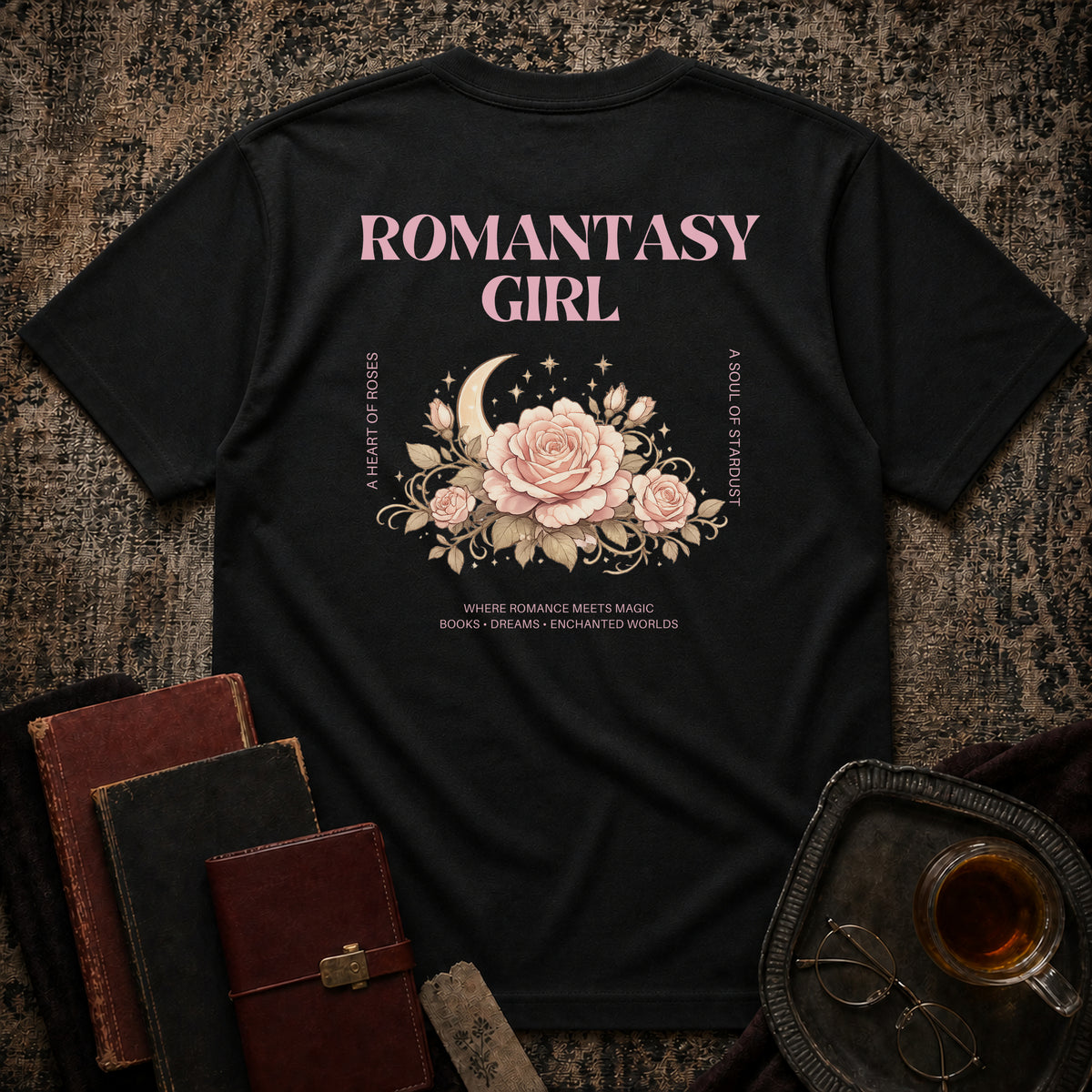 Romantasy Girl Backprint T-shirt
