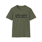 Coffee stsins & storylines T-shirt