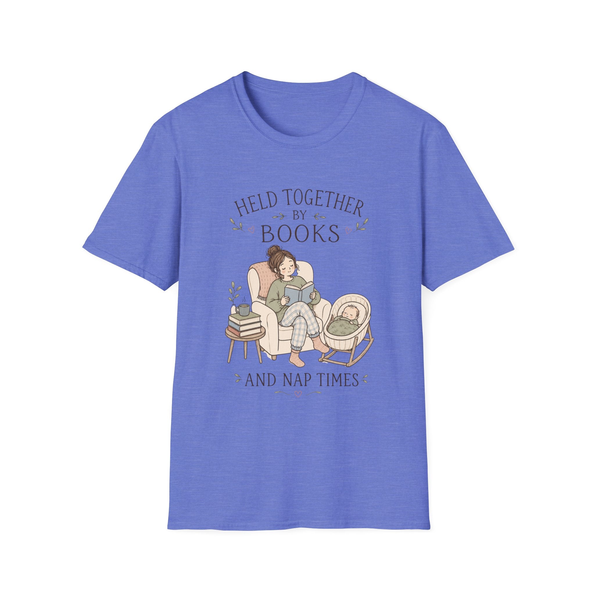 Held together by Books and Naps T-shirt