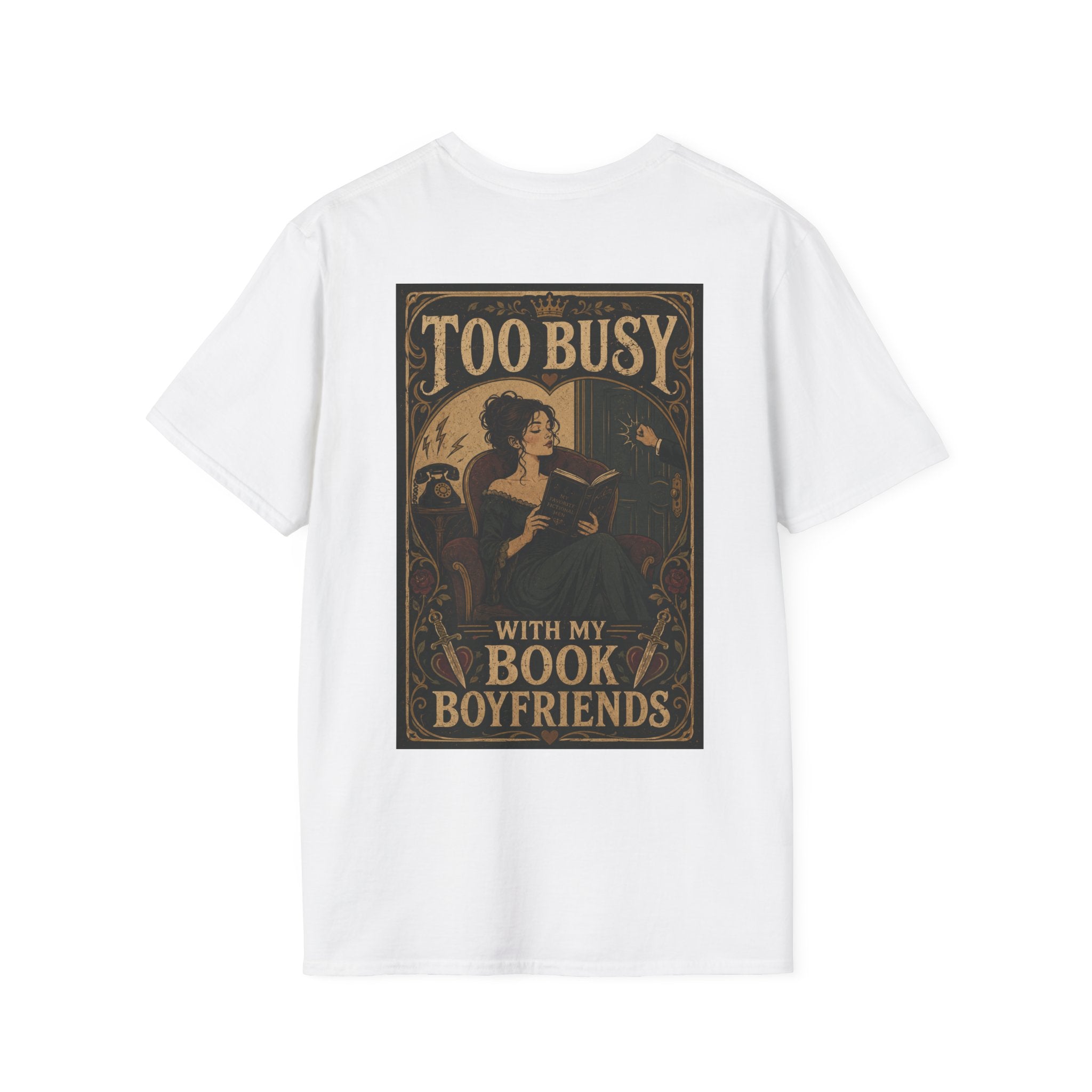 Too busy with book boyfriend T-shirt