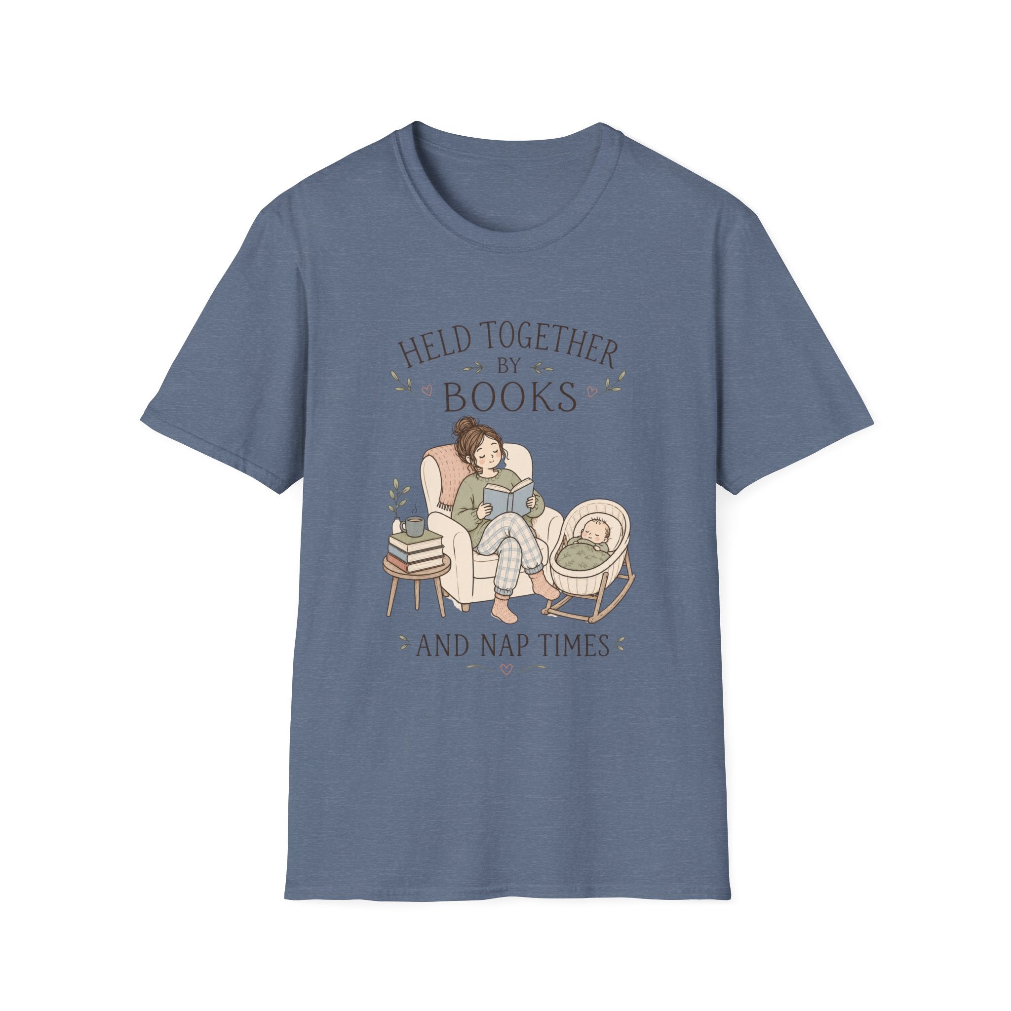 Held together by Books and Naps T-shirt