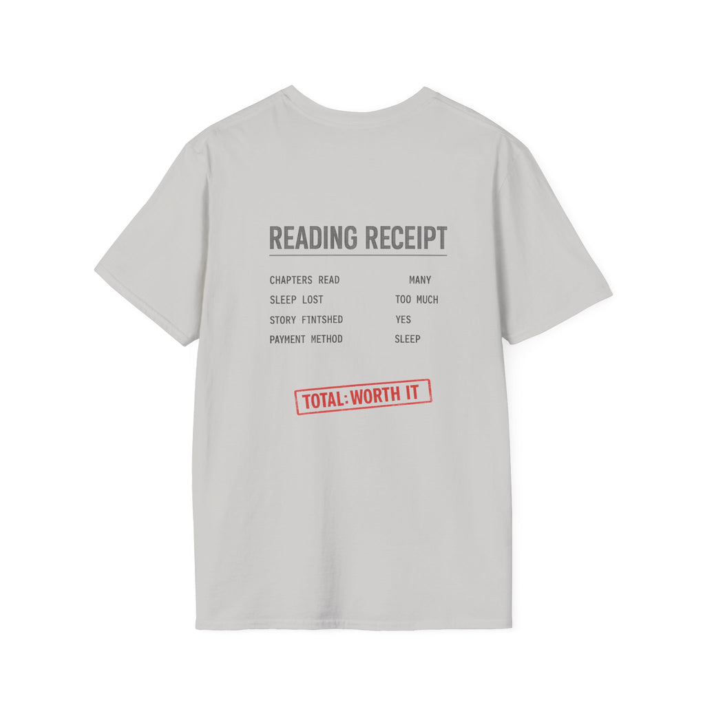 Reading Receipt Backprint T-shirt
