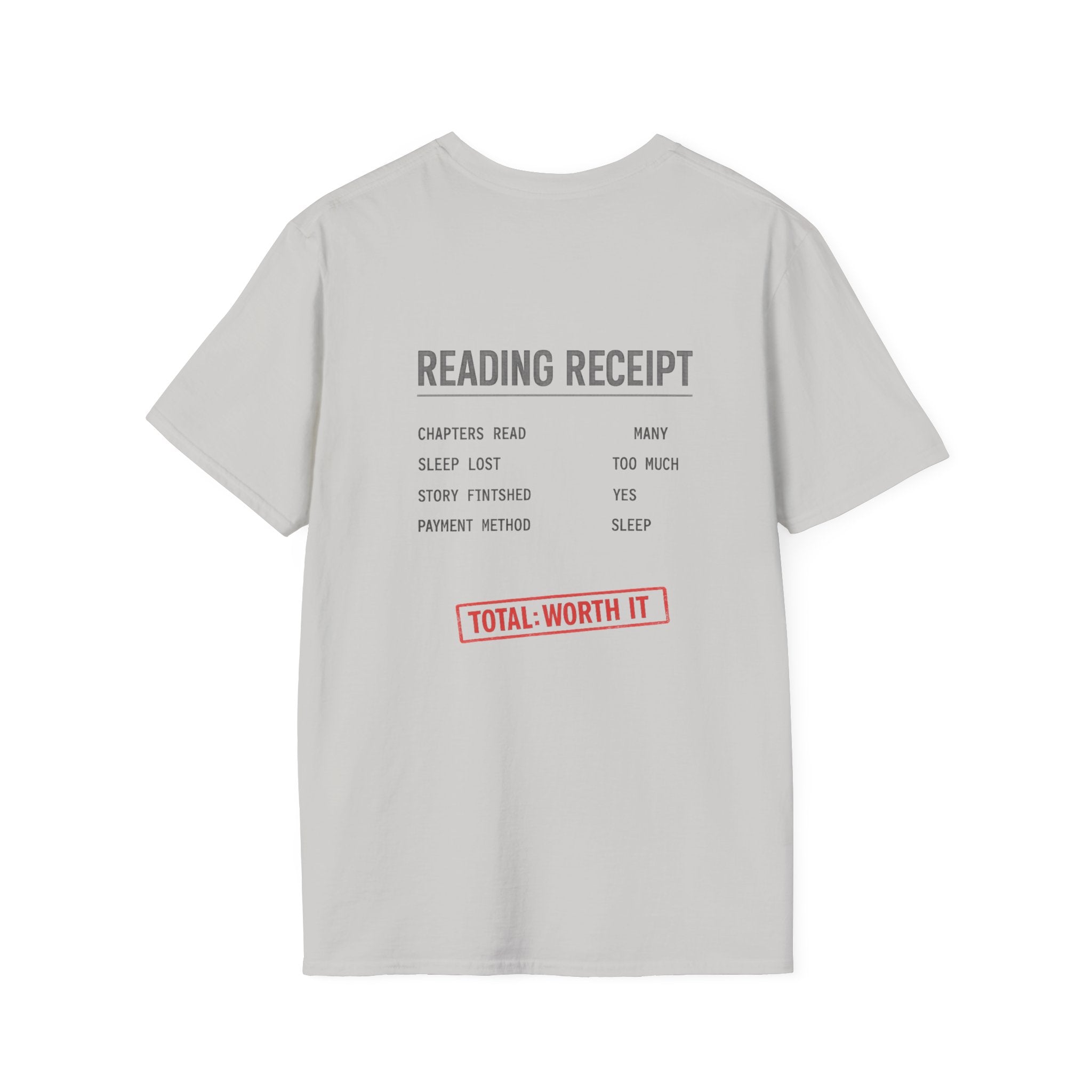 Reading Receipt Backprint T-shirt