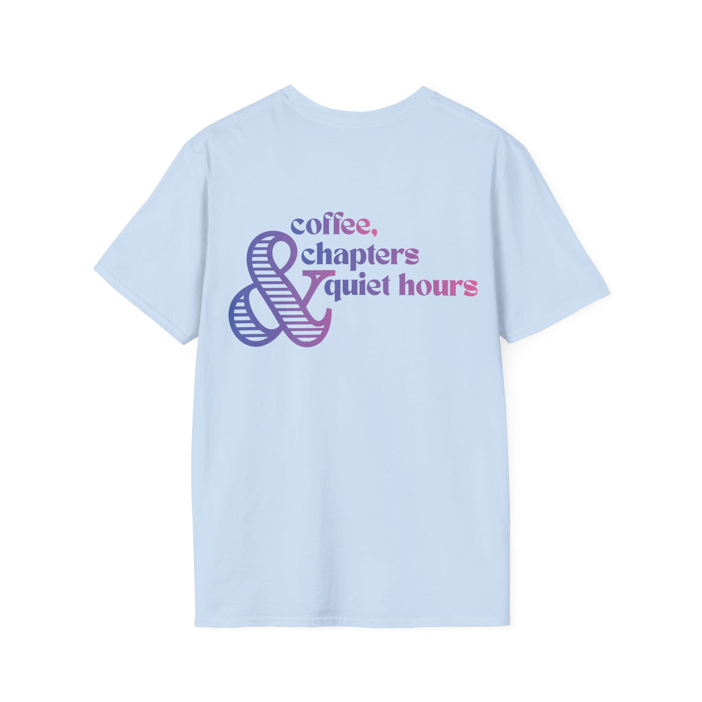 Coffee, Chapter & Quiet Backprint T-shirt