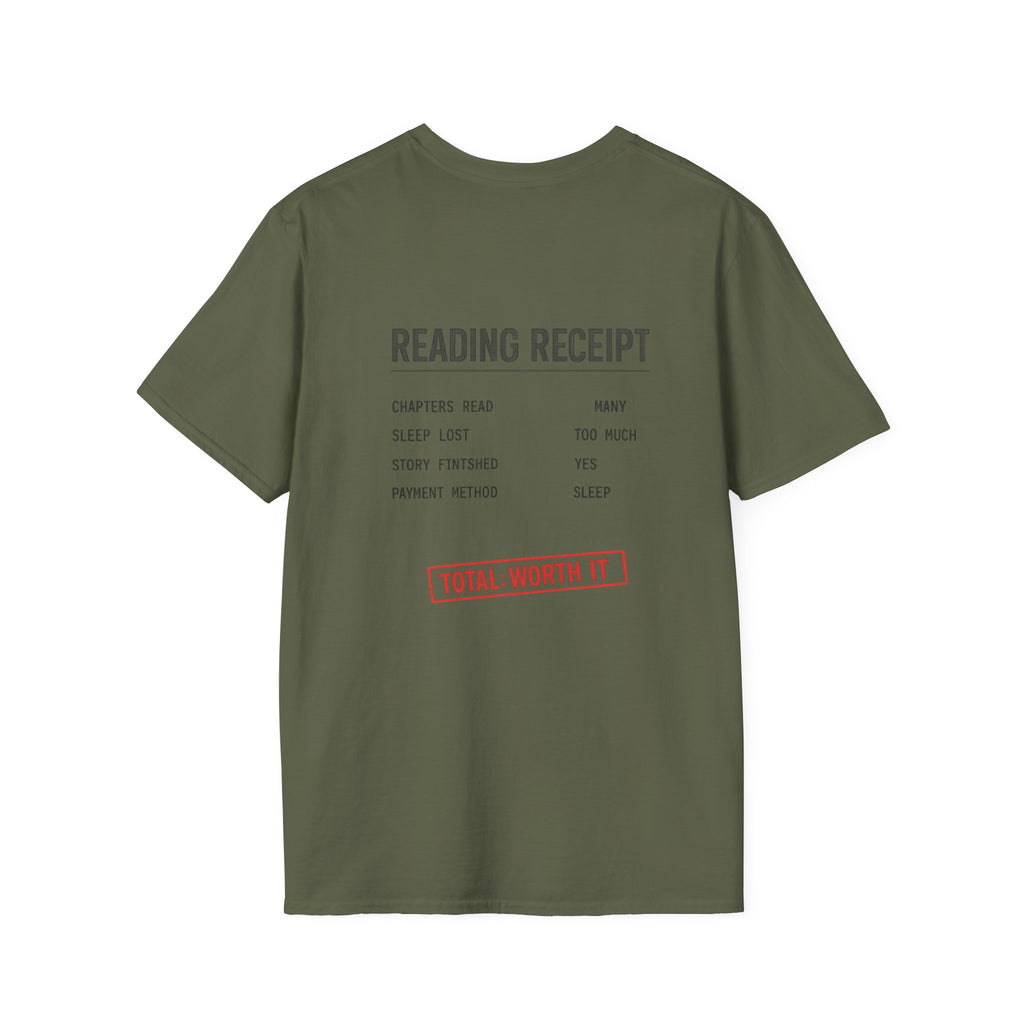 Reading Receipt Backprint T-shirt