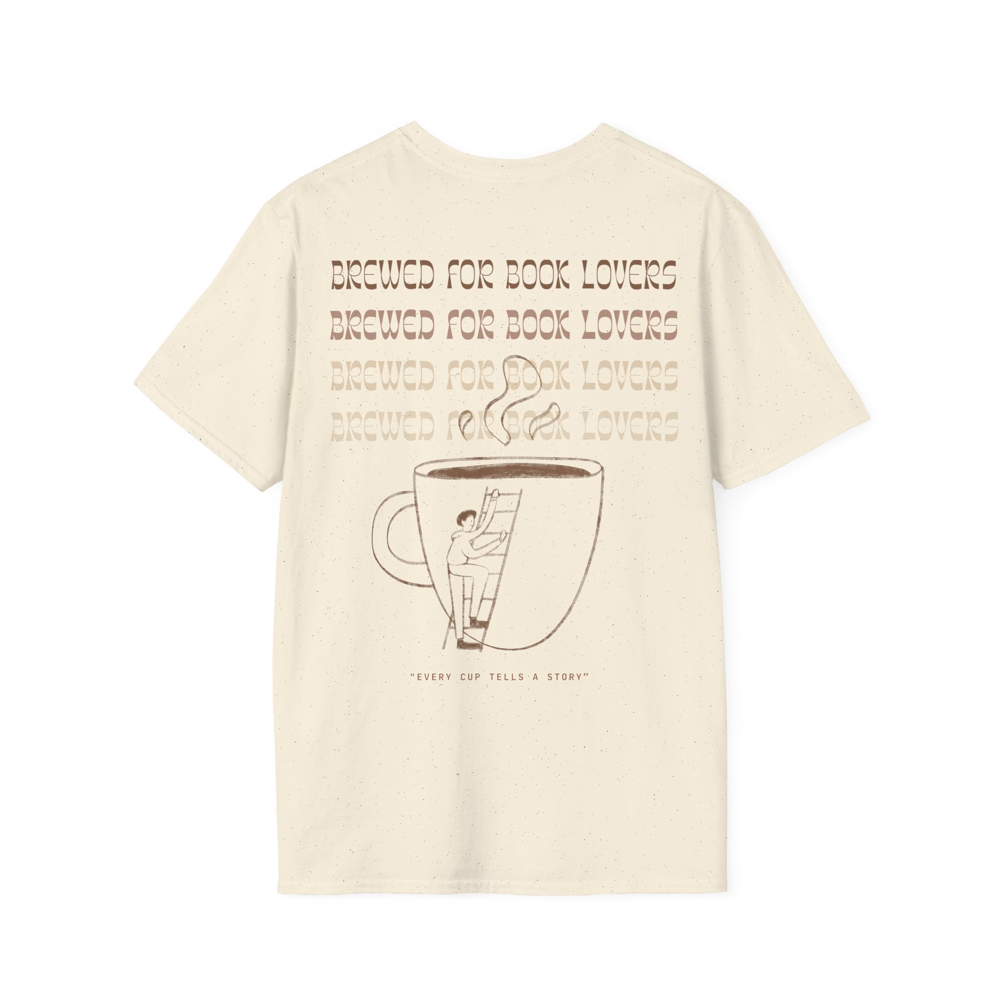 Brewed for Book Lovers Backprint T-shirt