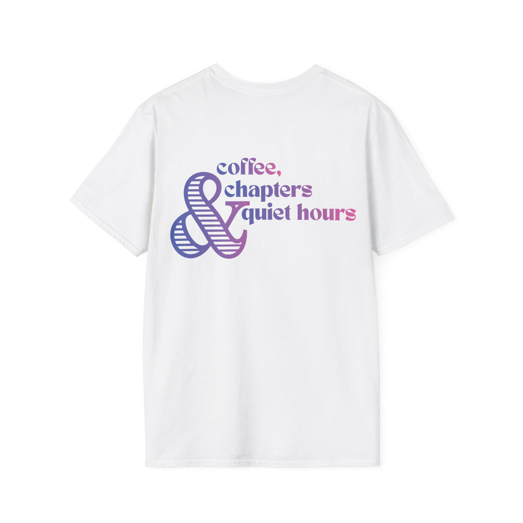 Coffee, Chapter & Quiet Backprint T-shirt