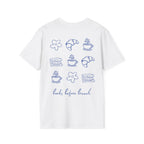 Books before Brunch Backprint T-shirt