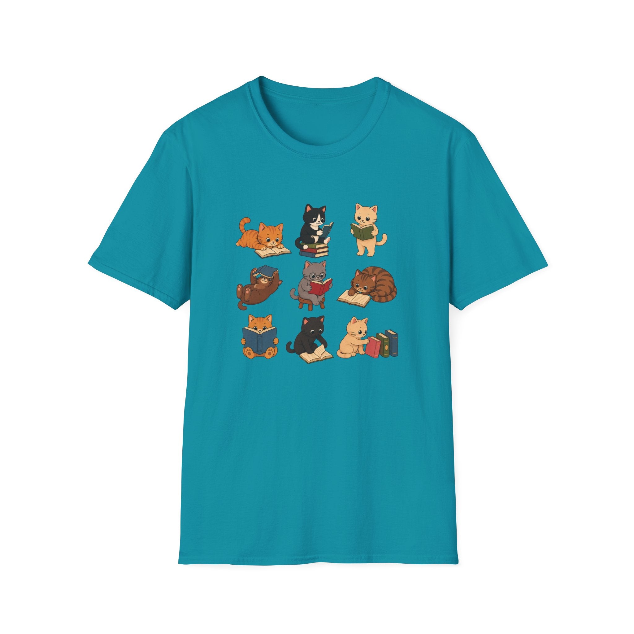 Graphical Design: Reading Cat  T-shirt