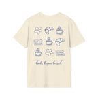 Books before Brunch Backprint T-shirt