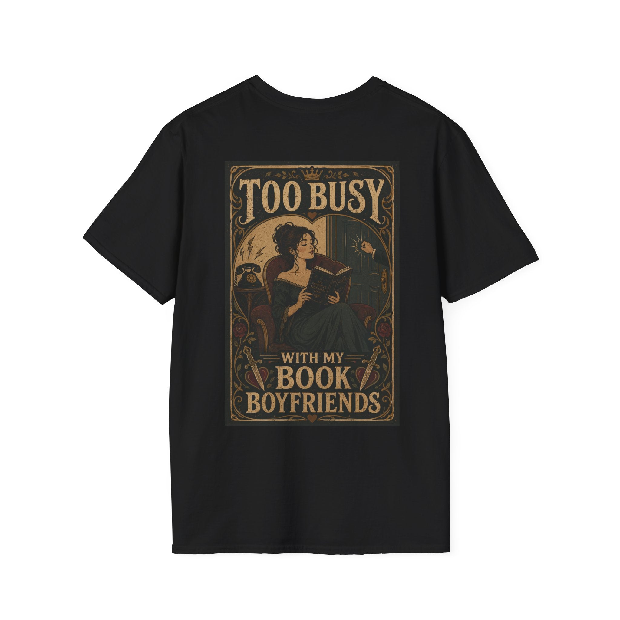 Too busy with book boyfriend T-shirt