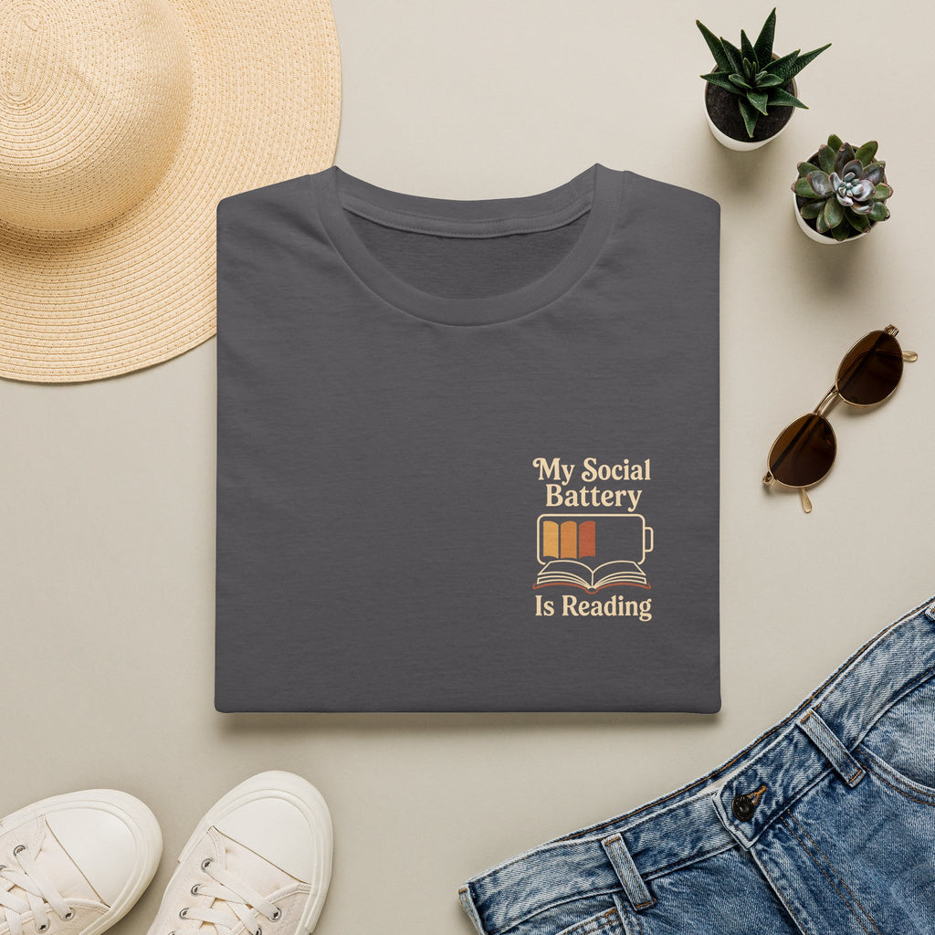 My Social Battery is Reading T-shirt