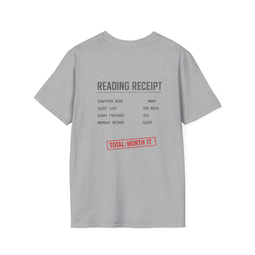 Reading Receipt Backprint T-shirt