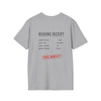 Reading Receipt Backprint T-shirt