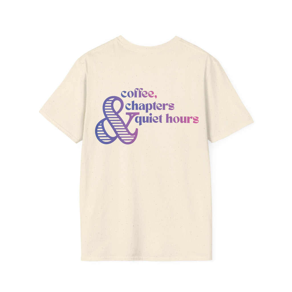 Coffee, Chapter & Quiet Backprint T-shirt