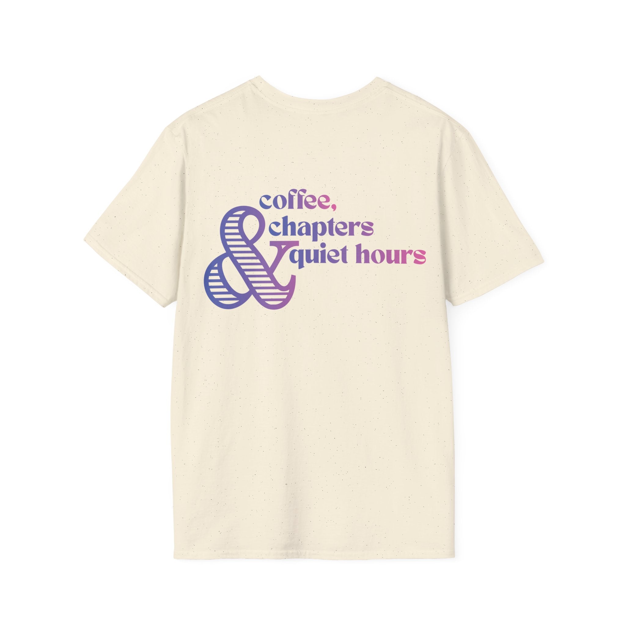 Coffee, Chapter & Quiet Backprint T-shirt