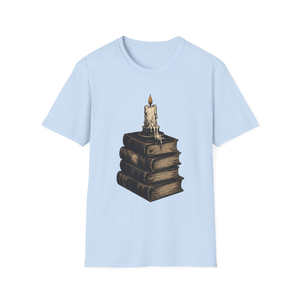 Candle on Books T-shirt