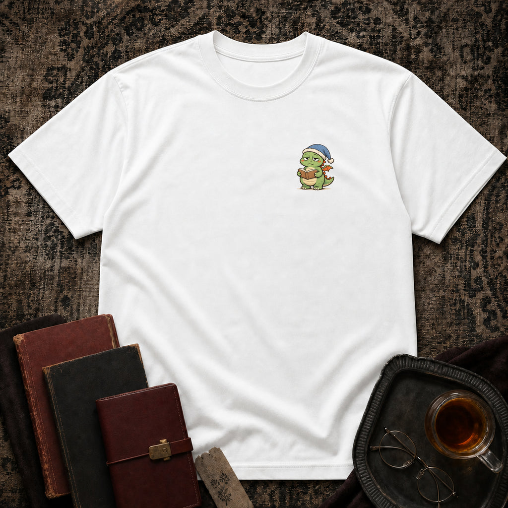 Sleepy Dragon Reading T-shirt