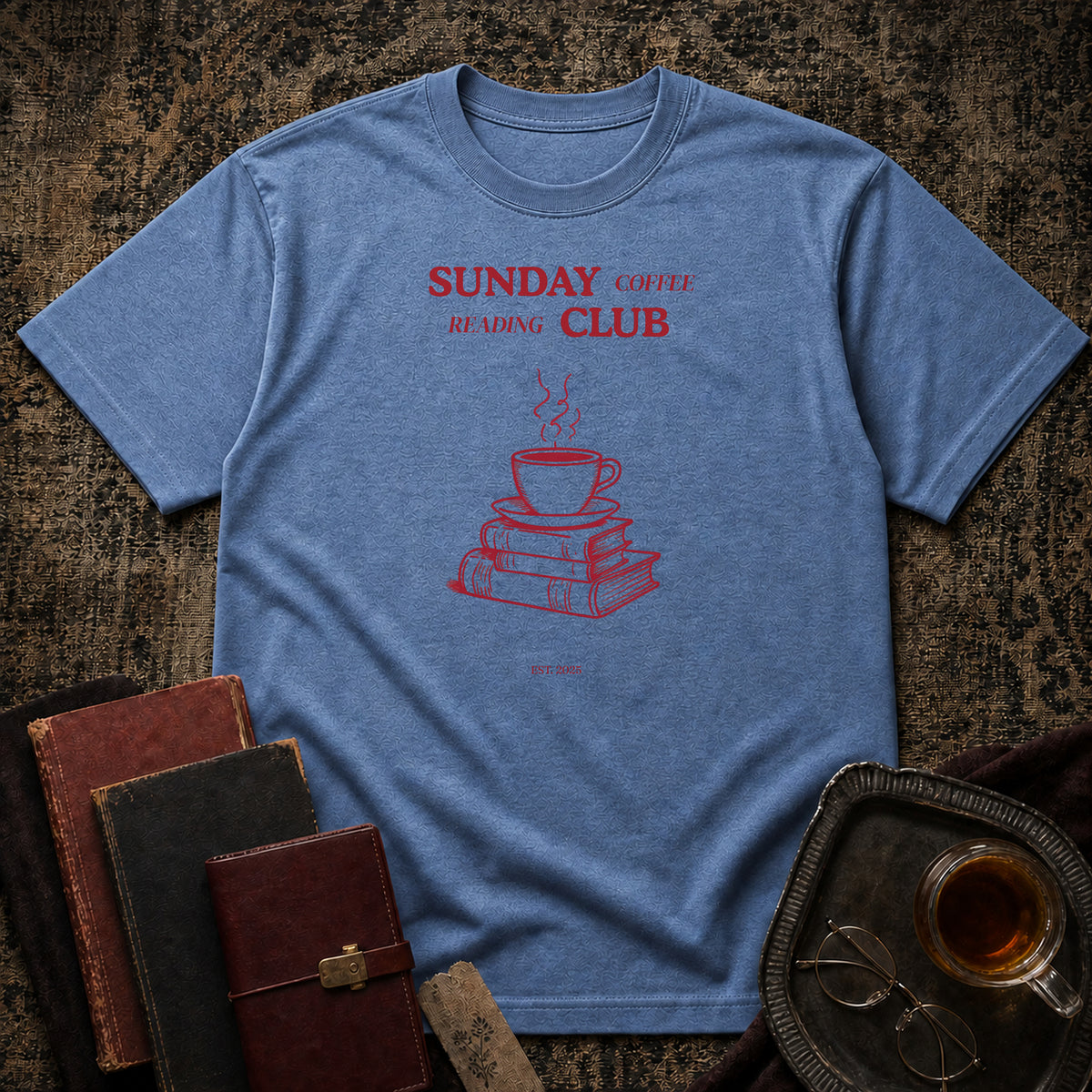 Sunday Coffee Reading Club T-shirt