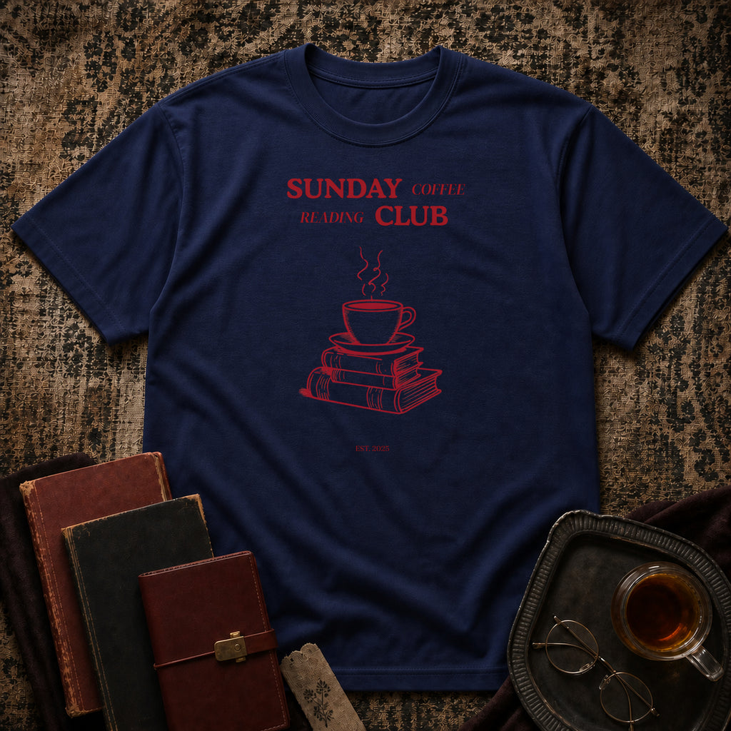Sunday Coffee Reading Club T-shirt