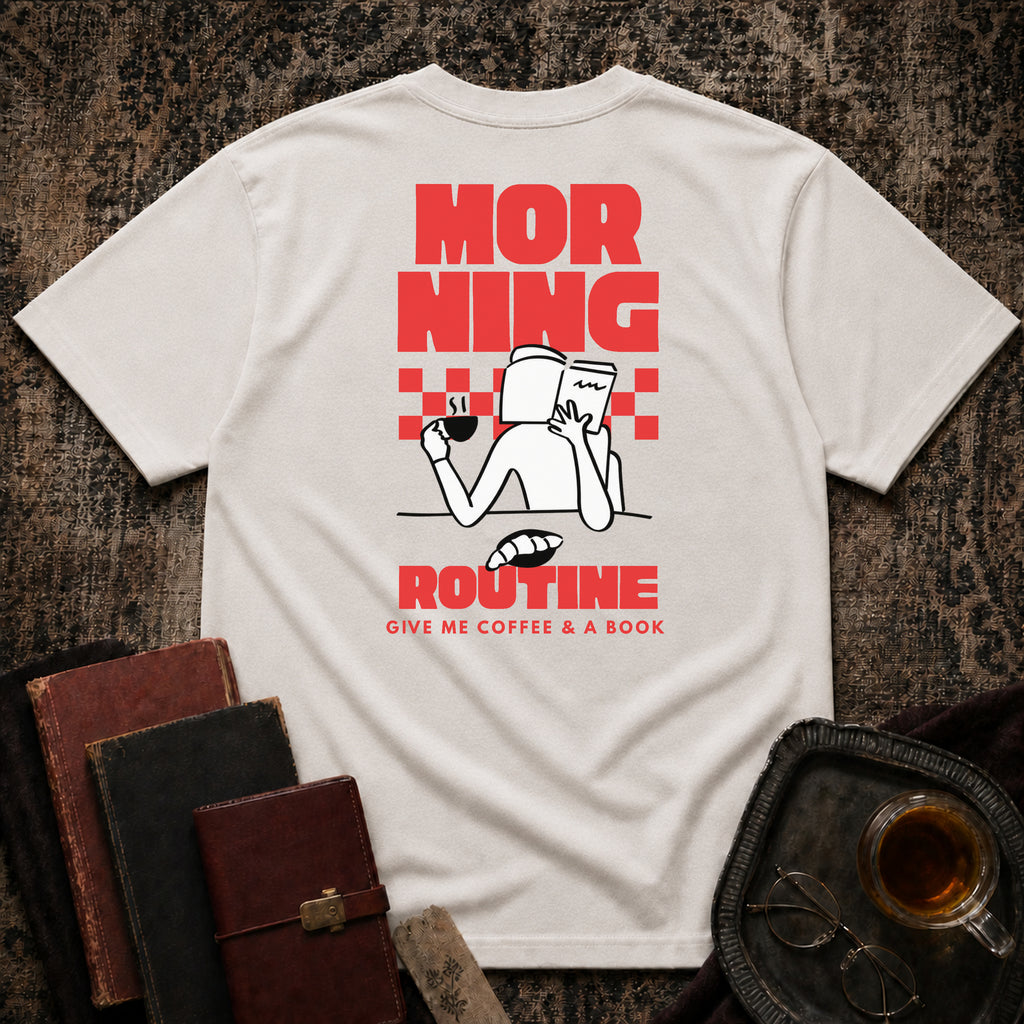Morning Routine Backprint T-shirt