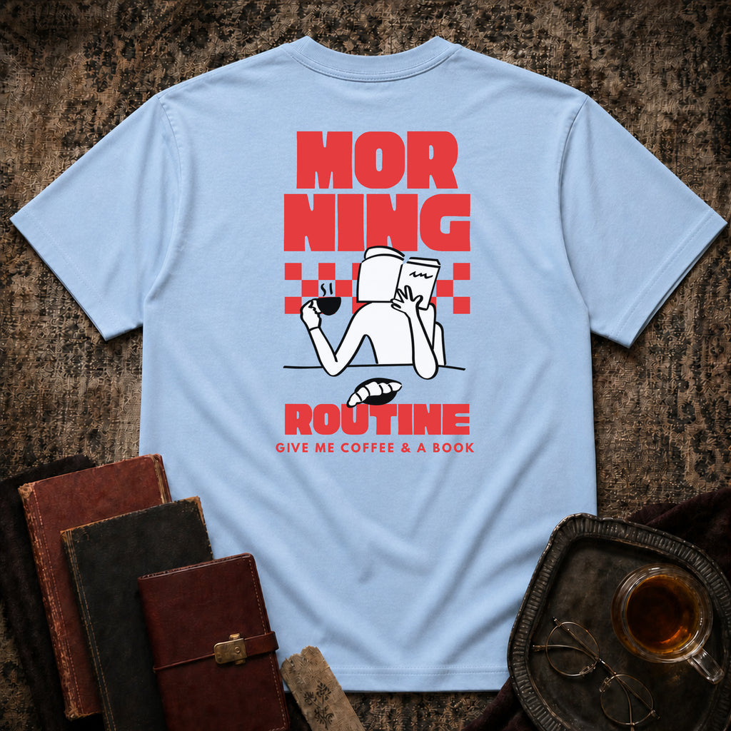 Morning Routine Backprint T-shirt