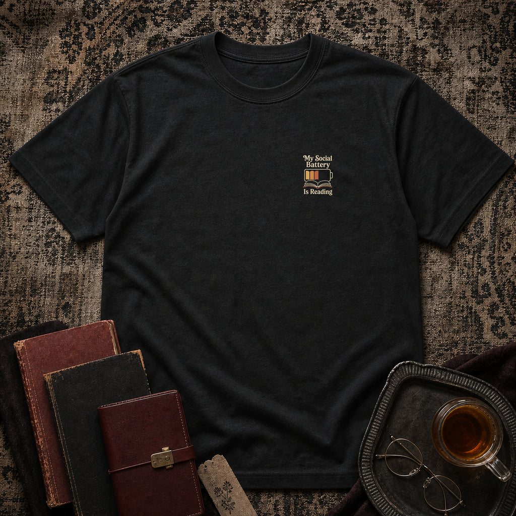 My Social Battery is Reading T-shirt